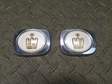 99-01 TOYOTA CROWN JZS175 SET OF 2 REAR LEFT & RIGHT C PILLAR EMBLEM BADGE OEM picture