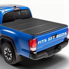 FRP Hard Tri Fold Low Profile Bed Tonneau Cover For 2016-2023 Toyota Tacoma 5 FT picture
