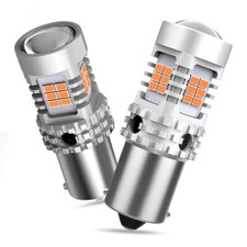 2X BA15S 7506 1156 P21W LED Turn Signal Light Bulb Canbus Amber/Yellow 2800LM picture