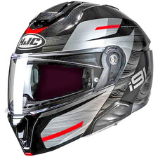 HJC i91 Dusk Modular Sunscreen Motorcycle Helmet Red XS S M L XL 2XL DOT USA BK picture