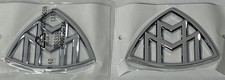 GLS600 Maybach 2pc Set Front Fender Rear Adhesive Emblems Badge Mercedes Benz picture