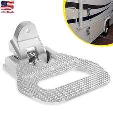 5236586 Silver Folding Truck Step Grab Step for Truck Boat Trailer Camper RV Van picture