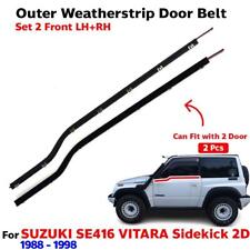 Fits Suzuki Se416 Vitara Sidekick 2D 1988-98 Weatherstrip Door Beltline Outer 2P picture