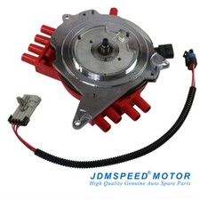 JDMSPEED Red Ignition Distributor With Wire Harness for Chevy Pontiac 10457702 picture