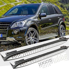 For 2006-2011 Mercedes W164 ML350 320 500 Aluminum Side Step Running Boards Pair picture