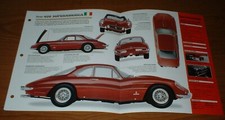 1962 FERRARI 400 SUPERAMERICA SPEC SHEET BROCHURE PHOTO INFO POSTER PRINT 62 picture