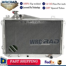 2-Rows Full Aluminum Radiator For 1981-1986 1985 Toyota Celica Supra 2.8L l6 AT picture