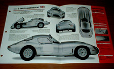 1963 Jaguar E-Type Lightweight Original Imp Brochure Specs Info 63 Light Weight picture