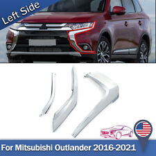 For Mitsubishi Outlander 2016-2021 3Pcs Left Front Bumper Chrome Molding Trims picture
