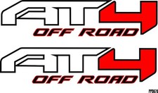*AT4 Off Road CUSTOM WHITE Bed Fender Decals (2019-2022) GMC SIERRA GM USA picture