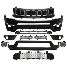 Front Bumper Complete For Jeep Compass 2017 2018 2019 2020 2021 Grill Upper picture