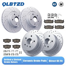 Front Rear Disc Rotors Brake Pads for 2013-2017 Toyota Camry Avalon Lexus ES350 picture