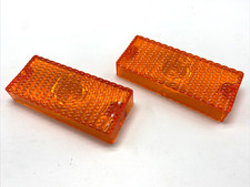 1969 1970 Chevy Pickup Truck Parking Light Lamp Lens Amber Pair LH RH 2PCS picture