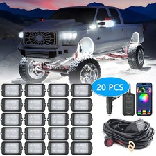 MICTUNING C3 20 Pods RGBW LED Rock Lights,160° Wide Beam Underglow Neon Lights picture