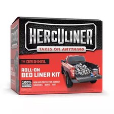 Herculiner 1 gal. Solid Flat/Matte Black Truck Bed Liner Kit takes on anything picture