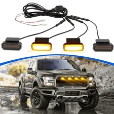 4PCS Amber/White LED Grille Grill Light Kit Raptor For Honda Passport TrailSport picture