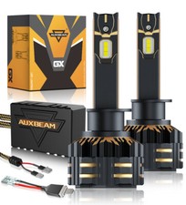 AUXBEAM Canbus H1 LED Headlight Bulb Kit High Low Beam Lamp 6500K Super White 2x picture