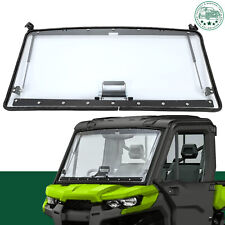 Clear Scratch Resistant Flip Windshield For Can-Am Defender HD5 HD8 HD10 2016-UP picture