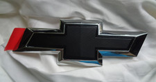 GENUINE GM CHEVY CHEVROLET BOWTIE EMBLEM - BLACK / CHROME ORIGINAL OEM NEW picture