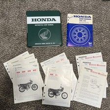Honda CB CL CD SL TL 100 125 1984  Manual, Binder, Service Bulletin, Set-Up Inst picture