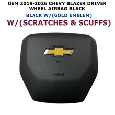 2019 20 21 22 23 24 25 2026 Chevy Blazer driver wheel airbag BLACK 85021802 picture