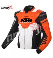 KTM Racing Motorbike Leather Jacket Motorcycle Mens Biker Jacket CE Approved picture
