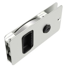 Southco Flush Sliding Door Latch - Square - Aluminum MF-01-110-60 UPC 8173820... picture