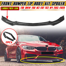 Carbon Fiber Style Front Bumper Lip Splitter For BMW F80 M3 F82 F83 M4 2015-2020 picture