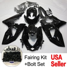 ABS Fairing Kit + Bolts Set For Suzuki GSXR1000 2009-2016 Glossy Black Bodywork picture