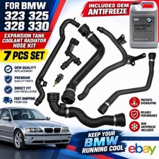 For BMW 323 325 328 330 New 7 Pcs Set Expansion Tank Coolant Radiator Hose Kit  picture