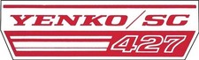 Yenko/SC 427 Fan Shroud Decal Sticker For Bel Air Camaro Corvette Impala Nova picture
