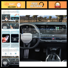 2Pcs HD Clear Screen Protector for 2025-2026 Kia K4 Dual 12.3