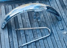 Vintage 1974 Honda CB200T Front Wheel Fender Steel Chrome OEM picture