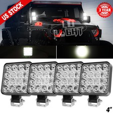 4Pack 4'' inch 80W LED Work Light Bar Spot Flood Pods Off Road Truck Fog Lights picture
