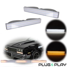 Switchback LED Clear DRL Signal Lights Pair For 82-87 El Camino Malibu Caballero picture