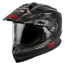 Fly Racing Dirt Trekker Quantum Helmet DOT 07/17 Black/Grey/Red - 73-7017M picture