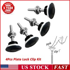 4PCS ALUMINUM BUMPER QUICK RELEASE FASTENERS KIT FOR CAR TRUNK FENDER HATCH LID picture