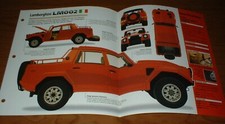 1987 Lamborghini LM002 Spec Sheet Brochure Info Pamphlet 85-93 Rambo Lambo picture