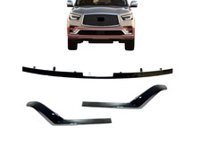 New Fits 2018-2024 Infiniti QX80 Front Bumper Lower Chrome Trim Left Right Mid picture