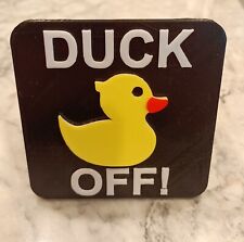 Funny DUCK OFF Trailer Hitch Cover for JEEP owners. Self-locking. Great Gift picture