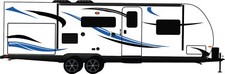 Decal Stıcker Graphic Vinyl Sport Stripes kit Replacement for Travel Trailer RV picture