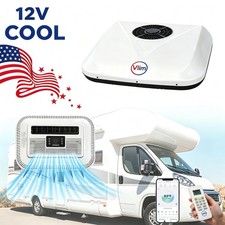 Vlim 12V 10000BTU Cab RV Air Conditioner Rooftop A/C Unit w/APP for RV Truck Van picture