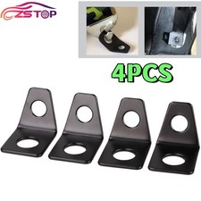 4PCS 4 Point Seat Belt Mounting 90 Degree Angle Brackets Kit Seat Belt L-Bracket picture