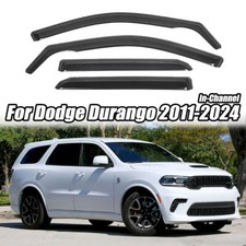 In-Channel For Dodge Durango 2011-2025 Rain Guards Window Visors Deflector Trims picture