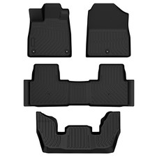 Floor Mats 3 Rows Liner For 2023 2024 2025 Honda Pilot TPE Rubber All Weather picture