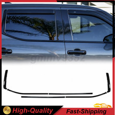 6PCS Piano Black Car Window Trim For Toyota Tundra 2022 2023 2024 2025 2026 US picture