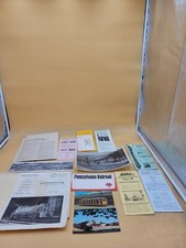 VINTAGE RAILROAD PICTURE LITERATURE BROCHURES POSTCARD IN FOLDER SET PRR  picture