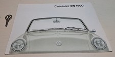 VW VolksWagen 1961 type3 Notchback Convertible dealership brochure picture