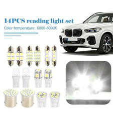 14x White Car Interior LED Light For Dome Map License Plate Lamp Accessories Kit picture