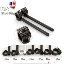 CNC Motorcycle 30-55mm Regular Rise CNC Clip Ons Handlebar Raised +1